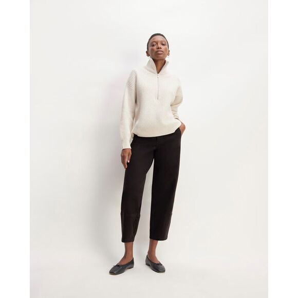 Everlane The Utility Barrel Pant Black Size 0 NWT - Picture 1 of 14